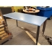 Blue Teknion 60"L x 30"W Height Adjustable Mobile Work Table